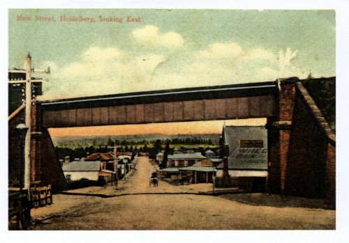 Greeting card — Burgundy Street Heidelberg — Looking East — Early 1900s cover